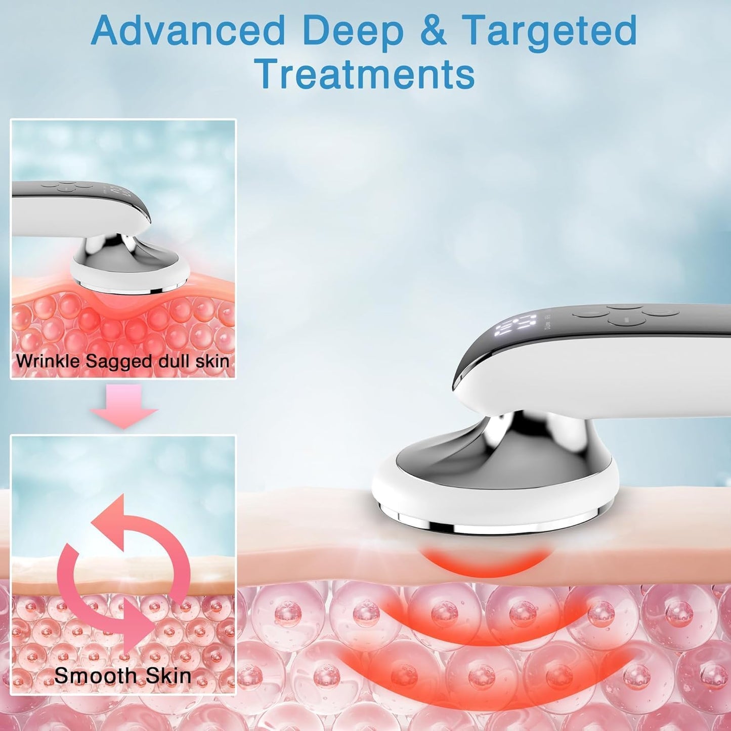 Cellulite Massager, Body Sculpting Tool, Cordless Handheld Body Cellulite Remove for Belly, Fat, Waist, Leg, Butt, Arm - Gifts for Women Mum