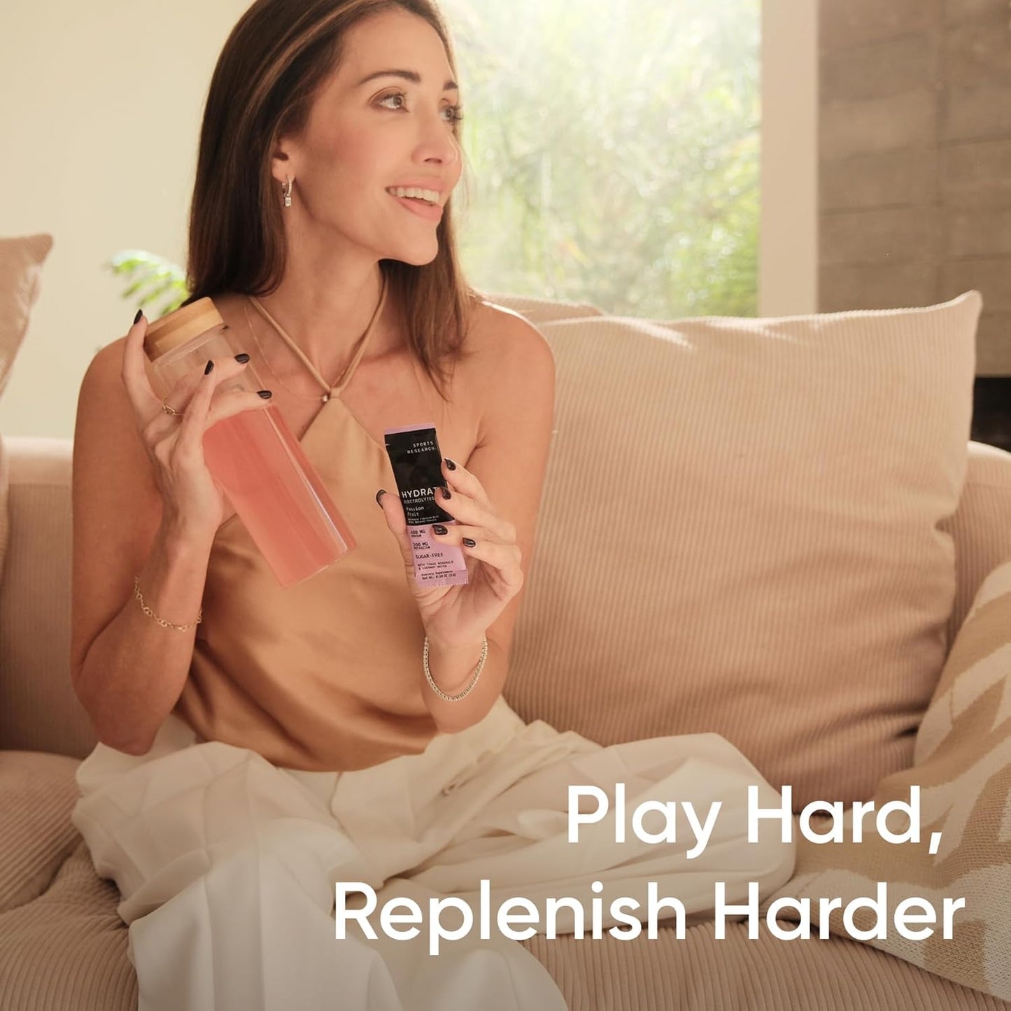 Sports Research® Hydrate Electrolytes Powder Packets - Sugar-Free & Naturally Flavored with Vitamins, Minerals, and Coconut Water - Supports Hydration - 16 Packets - Variety Pack