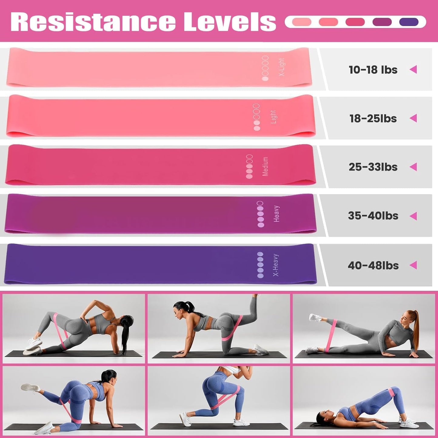 Pilates Ring Circle Set 13 Pcs Exercise Equipment Accessories for Women Workouts Pilates Ball Stretching Strap Magic Circle Yoga Ring Gym Back Bag Resistance Band Anti Slip Socks