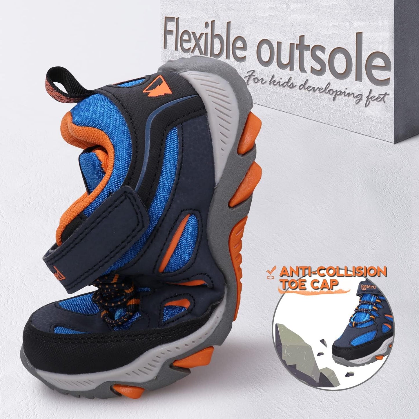 Boys Hiking Shoes Kids Sneakers Outdoor Waterproof Athletic Running Slip Resistant Comfortable (Little/Big Kids)