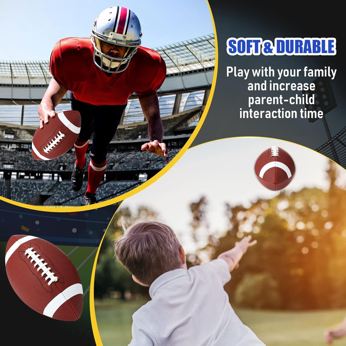 8 Pcs Sports Balls Set Include Basketball Football Soccer Volleyball with 2 Sport Equipment Bags 2 Pumps for Teens Youth Adult Outdoor Operation Christmas Ball Gifts