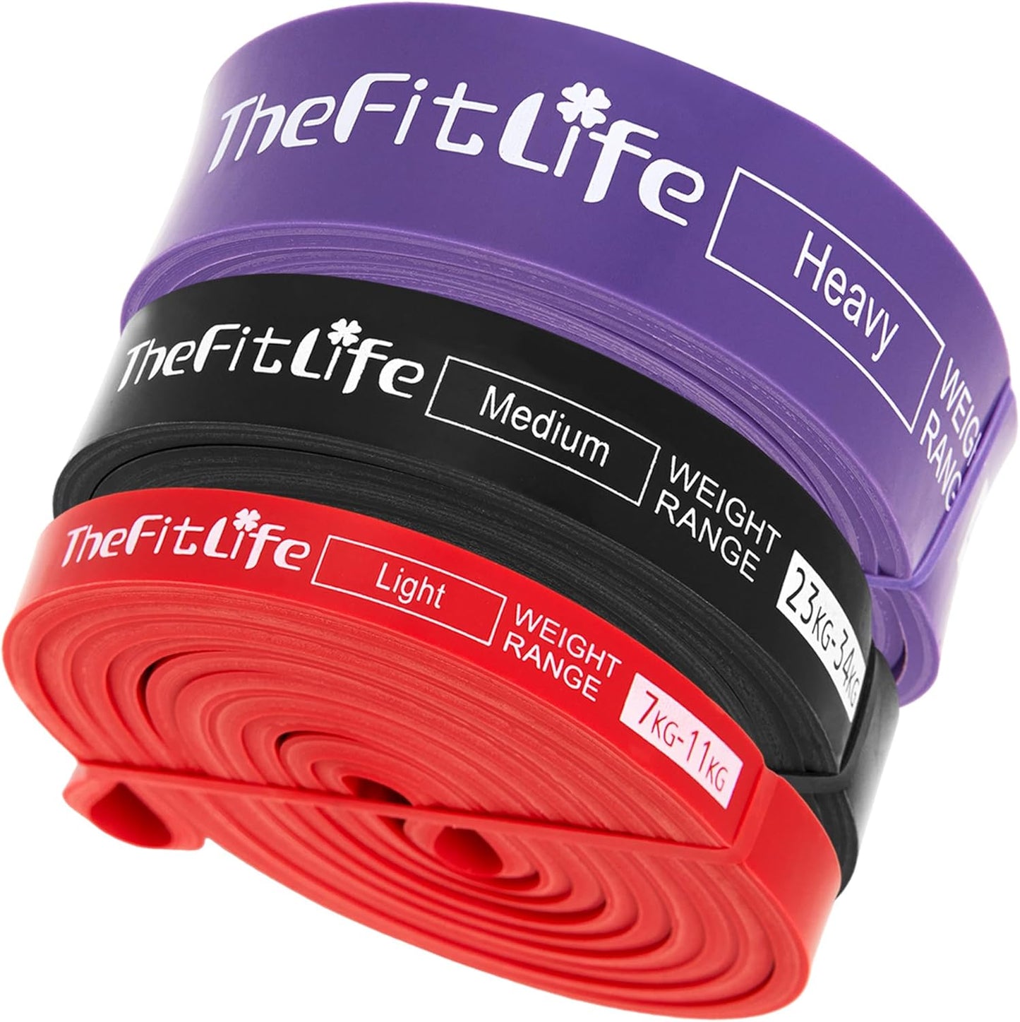 TheFitLife Pull Up Assistance Bands- Resistance Bands for Working Out, Long Workout Bands for Exercise, Fitness Band for Pullup Assist, a Substitute of Dumbbell Set and Kettlebells, Barbell