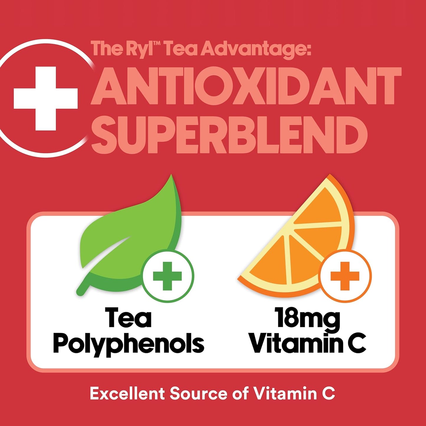 Ryl Iced Tea, Raspberry, Antioxidant Superblend, Zero Sugar, Low Carb, Zero Calorie Iced Tea, 16.0 Fl Oz (12-Pack)