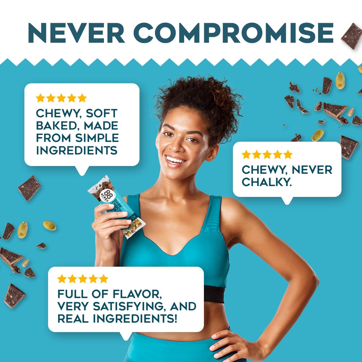 88 Acres Granola Bars | Variety | Gluten Free, Nut-Free Oat and Seed Snack Bar | Vegan & Non GMO | 12 Pack