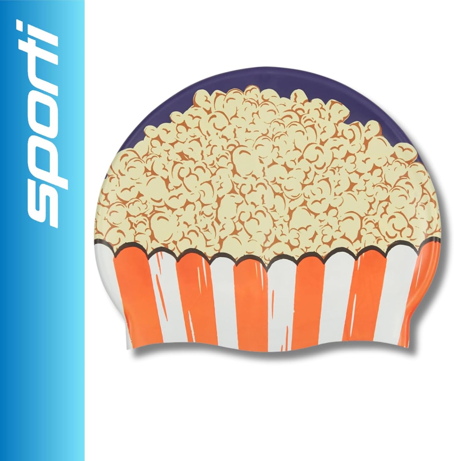 Sporti Silicone Swim Cap for Kids, Unisex Youth Swimming Cap, Protection Bathing Caps for Your Children, Aged 2-10