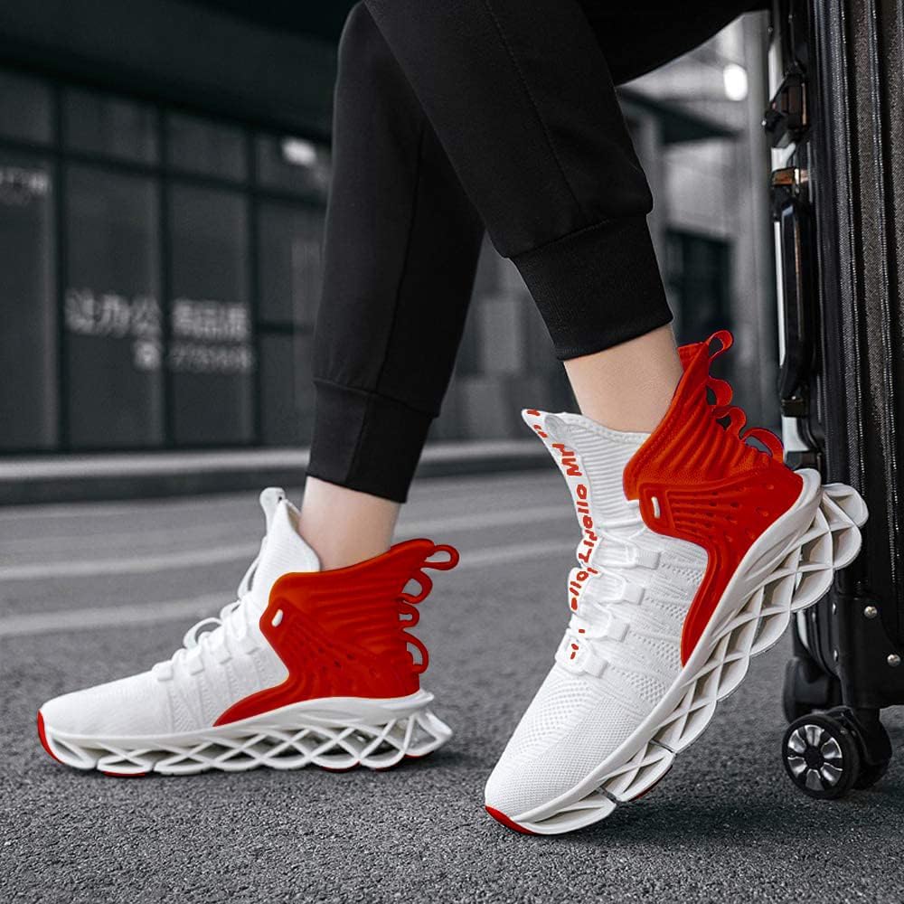 Hello MrLin Men's Running Shoes Non Slip Athletic Tennis Walking Blade Type Sneakers Hip Hop