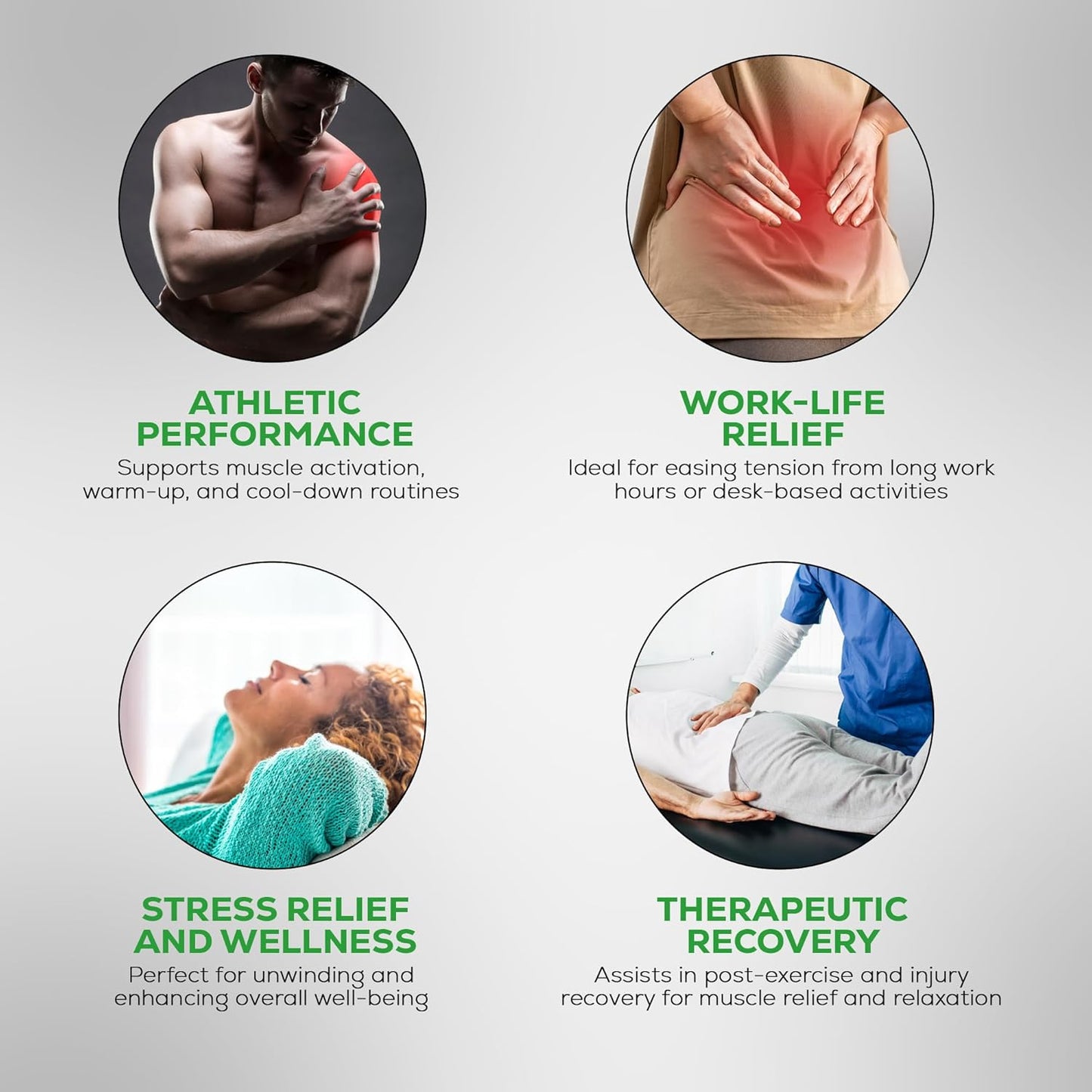 Rapid Release ProAm Cordless Full-Body Massager – Rechargeable – Innovative Sports Massager – Customizable On-The-Go Treatment – High Speed Vibration – for Pro Athletes, Weekend Warriors