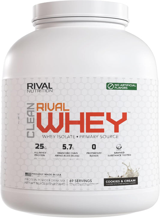 Naturally Flavored Rival Whey - Cookies and Cream - 5lb