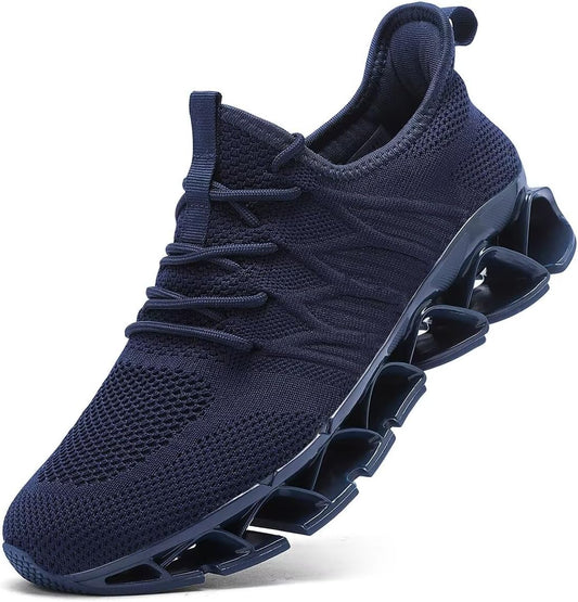 Mens Slip on Walking Running Shoes Blade Tennis Casual Fashion Sneakers Comfort Non Slip Work Sport Athletic Trainer