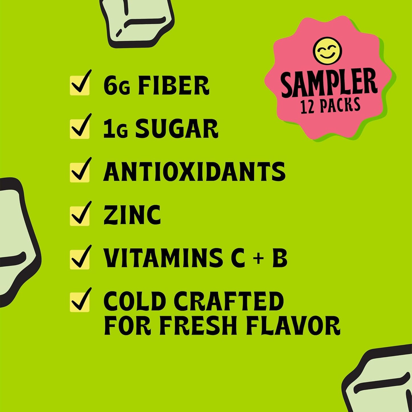 Popwell Variety Pack Better-For-You Prebiotic Soda, with 6g Fiber, 1g Sugar, Vitamins and Immunity Support, 12 fl oz, 12 count (Blackberry Lime, Cherry Citrus, Tropical Mango)