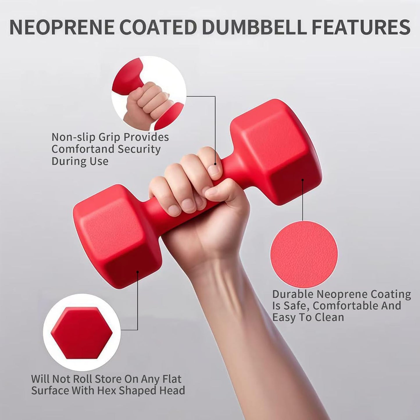 Ritafer 6-10 Pair Hex Rubber Dumbbell Set 350/450 and 550 lbs（5-50 lbs ）Hand Free Weight for Strength Coated Encased Iron Weights with Dumbbells Storage Rack Home Gym