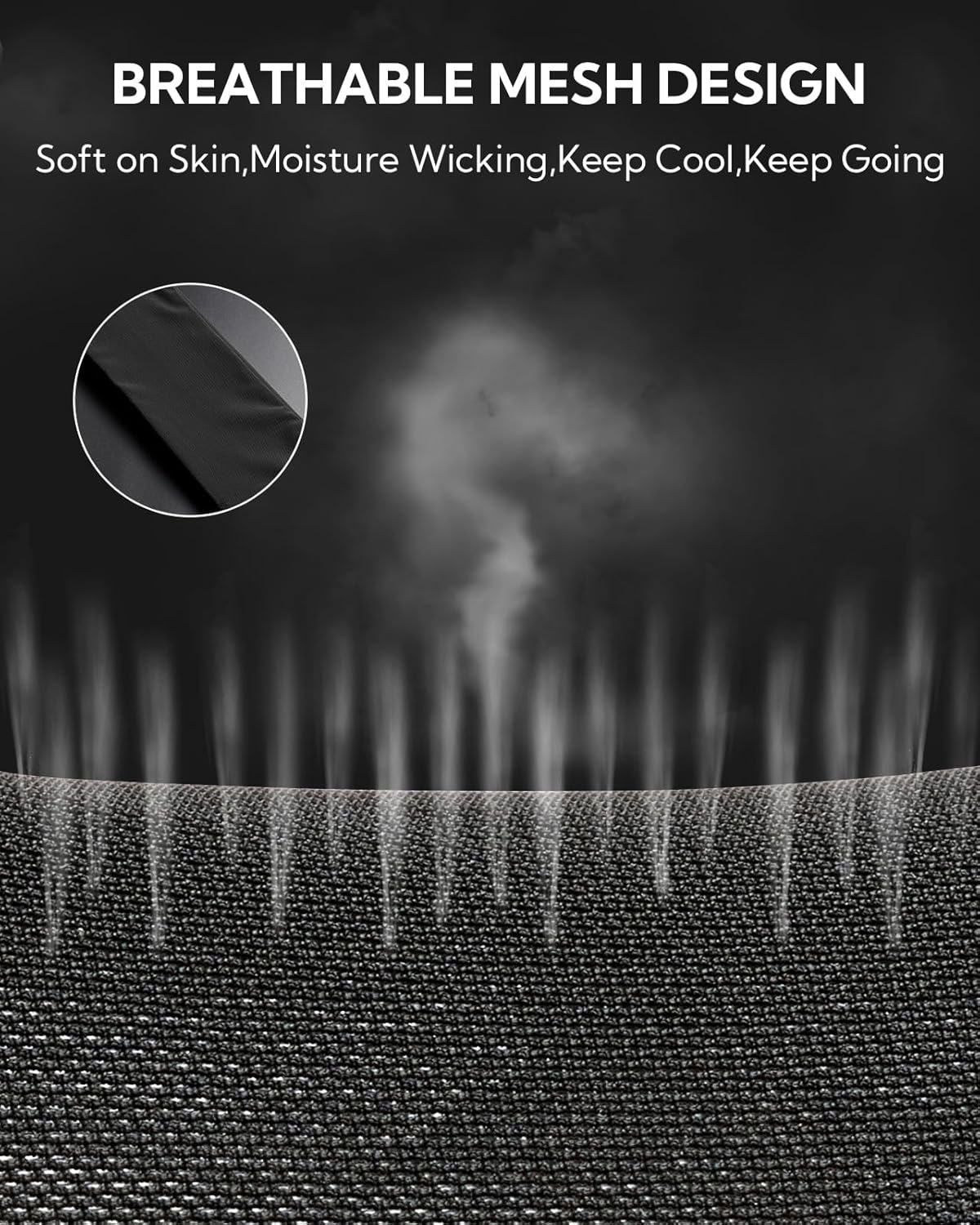 WATERFLY Running Belt Fanny Pack: Slim Breathable 4 Pocket Waist Bag for Men Women Sport Workout Exercise Fitness Phone Holder - Runner Marathon Jogging Waistband Fits ALL Phones Black