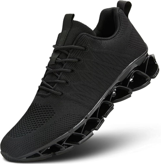 Men's Slip on Walking Running Shoes Blade Tennis Casual Fashion Sneakers Comfort Non Slip Work Sport Athletic Trainer