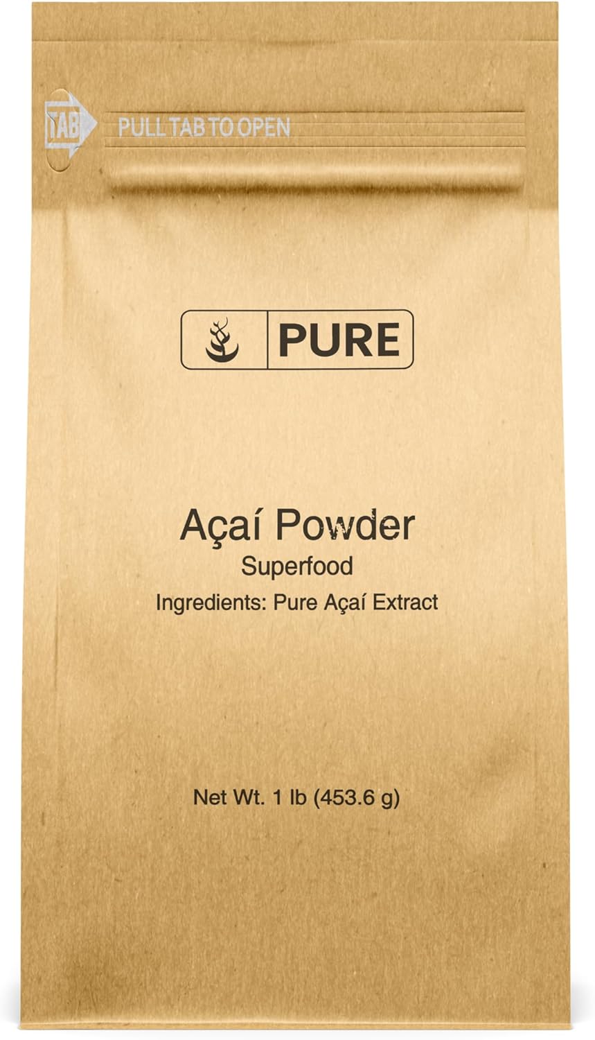PURE ORIGINAL INGREDIENTS Acai Powder (1 lb) Superfood, Vegan, Non GMO