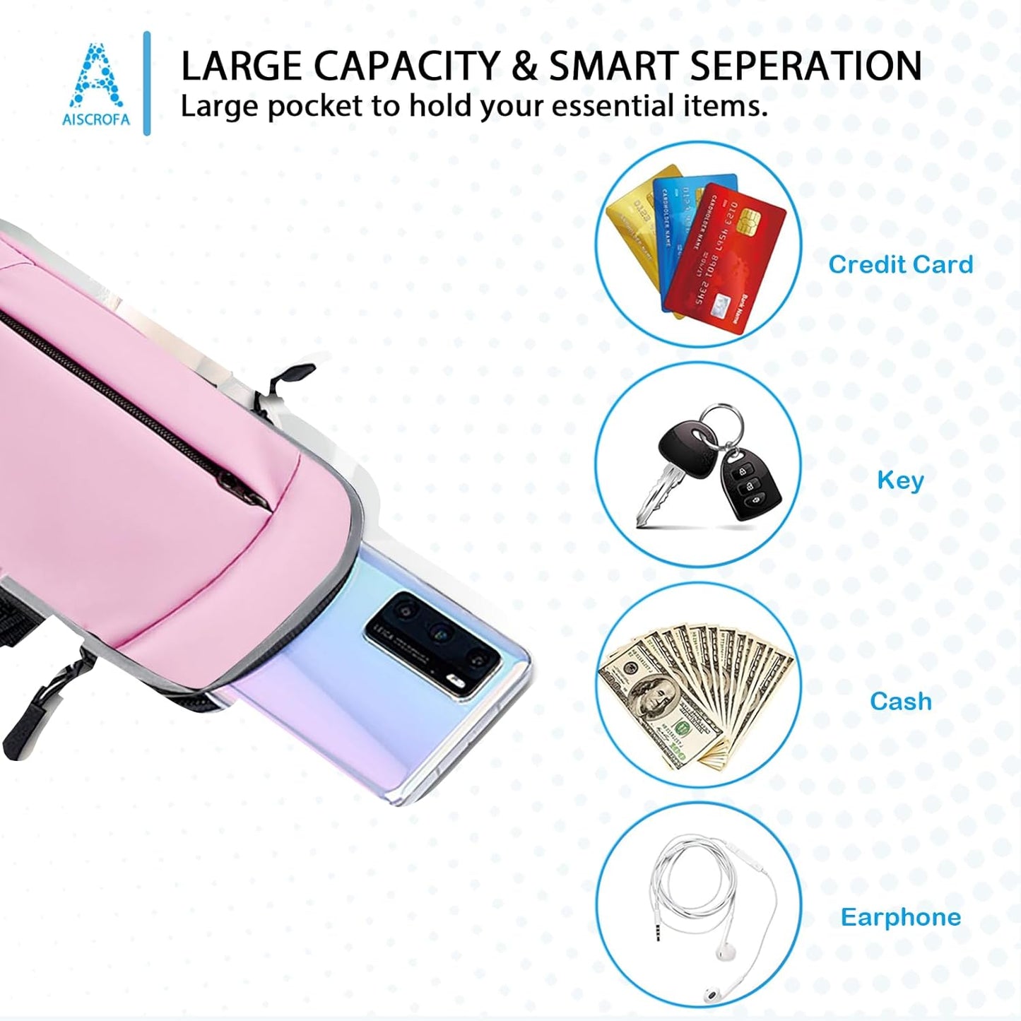 Phone Holder Arm Bands for Running Armband Small Crossbody Bags for Women Kids,iPhone 15 14 13 12 11 Pro Max Xs Xr X 6 7 8 Plus SE Mini Galaxy Ultra Edge S24 S23 Note