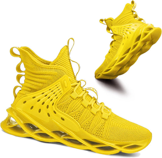 Hello MrLin Men's Running Shoes Non Slip Athletic Tennis Walking Blade Type Sneakers Hip Hop