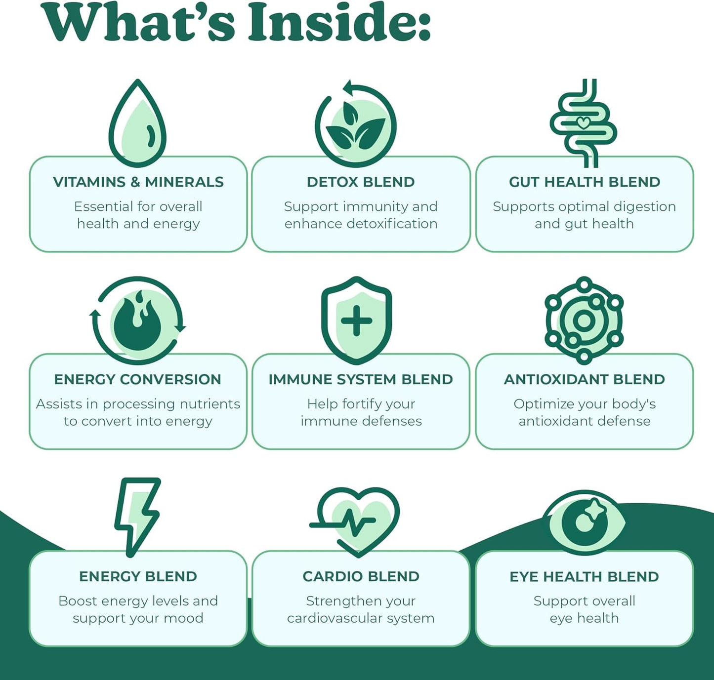 Best Tasting Super Greens Powder with 40+ Superfoods – Delicious Daily Green Powder with Vitamin B12, Zinc, Vitamin C, Magnesium & Calcium – Green Juice Superfood Mix - Blueberry Acai Flavor