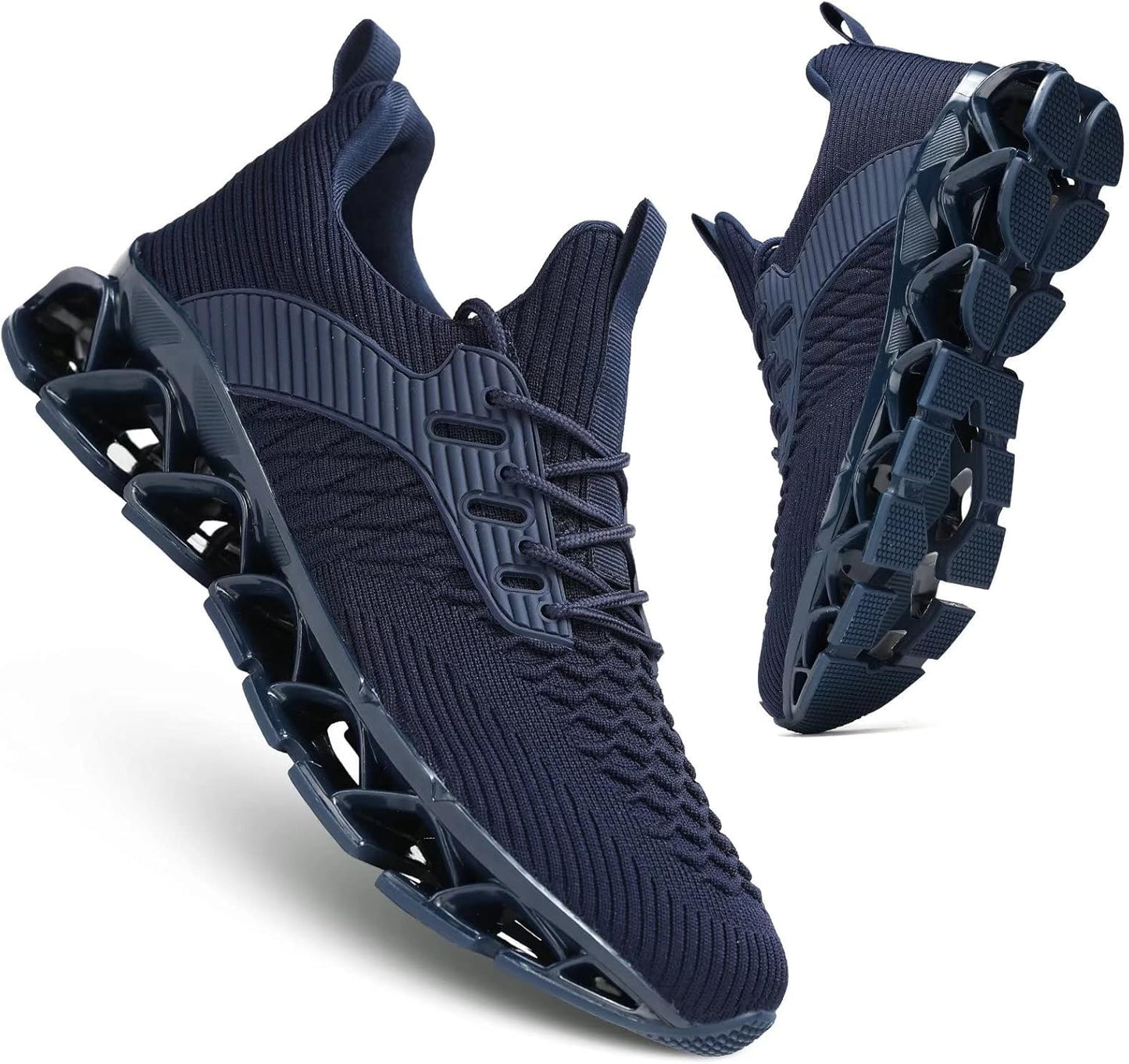 Men's Slip on Walking Running Shoes Blade Tennis Casual Fashion Sneakers Comfort Non Slip Work Sport Athletic Trainer