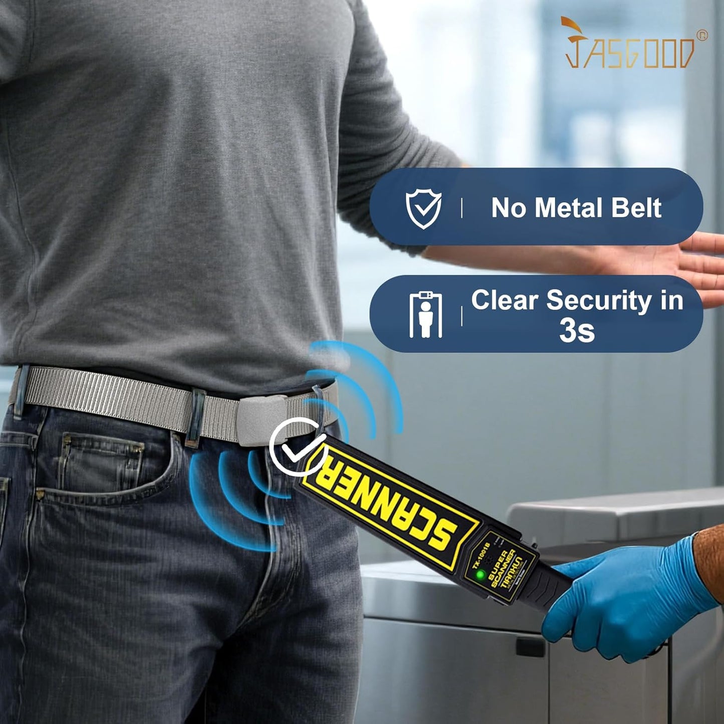 JASGOOD Nylon Canvas Breathable Military Tactical Men Waist Belt With Plastic Buckle