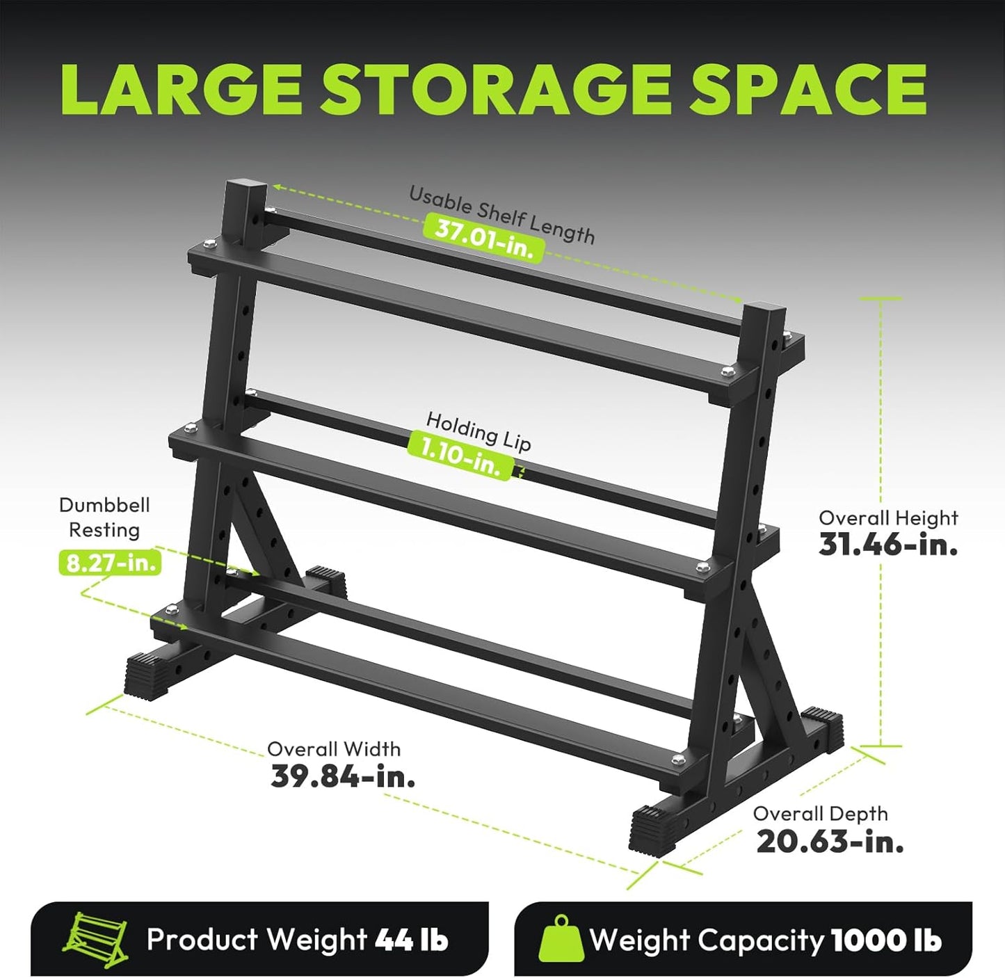 Hex Dumbbell Sets with Rack, 290-670 lb Rubber Encased Exercise & Fitness Dumbbells Set, Hand Weight for Strength Training, Weight Dumbbells