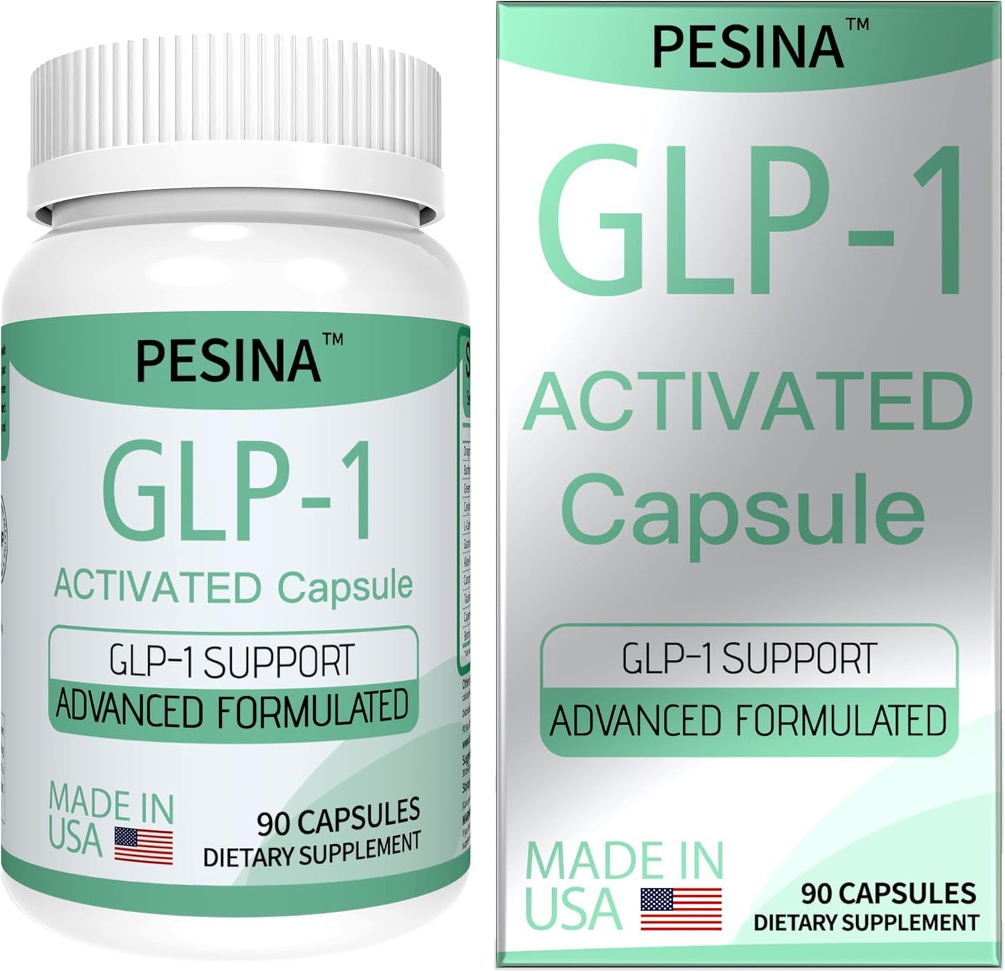 GLP-1 Supplement for Women and Men, GLP Activate Expert Formula, GLP1 Naturally Supplement for Hunger & Metabolic Support, Take 3 Times Daily, Before Meal (90 Capsules)