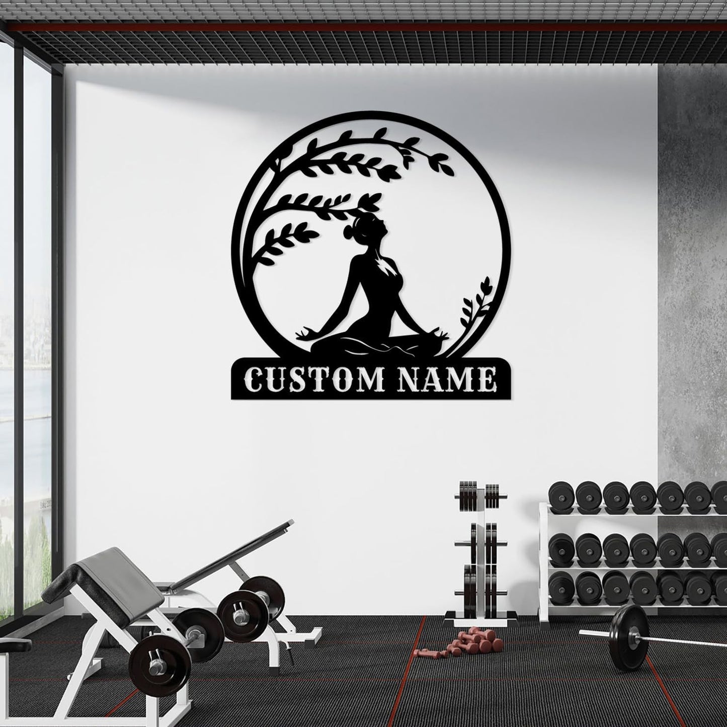 Personalized Metal Gym Sign, Custom Fitness Metal Wall Decor, Body Builder Lovers Gift, Gym Custom Unique Metal Wall Art, fitness room decor, home gym decor, gym wall art (Style-8)