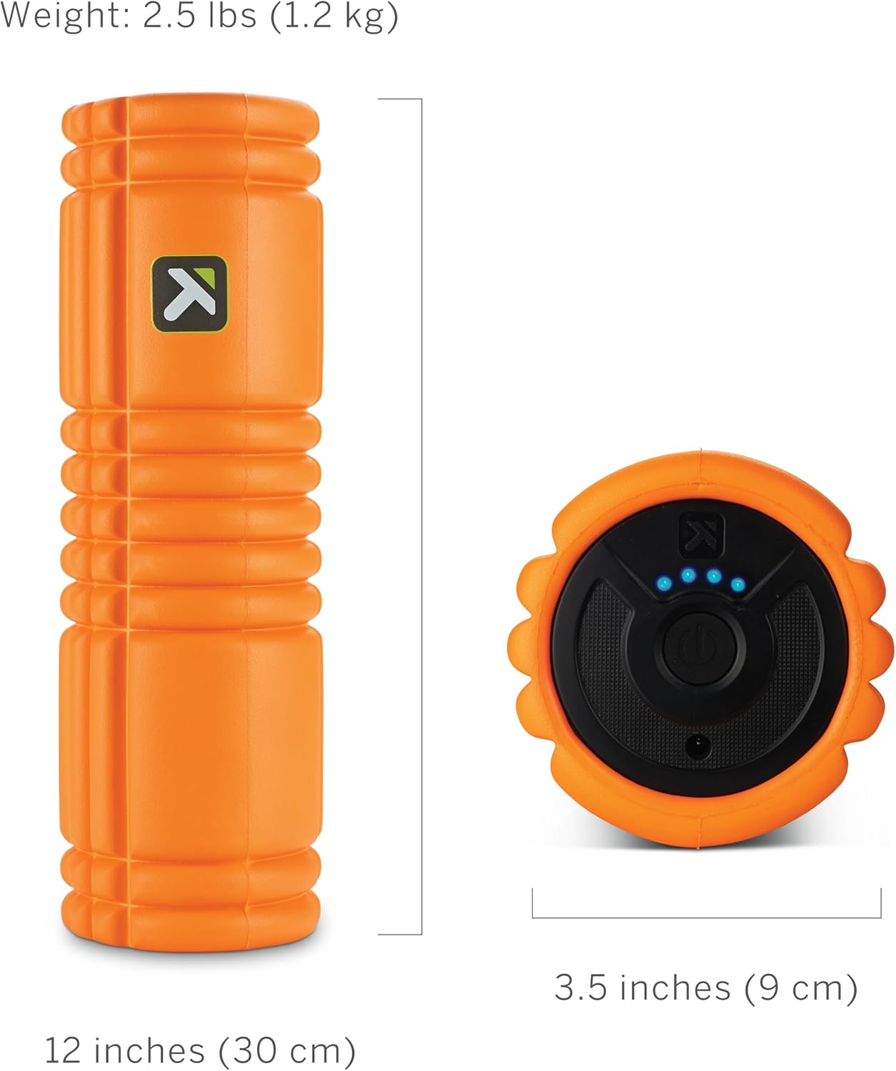 TRIGGERPOINT PERFORMANCE THERAPY GRID VIBE PLUS Four-Speed Vibrating Foam Roller