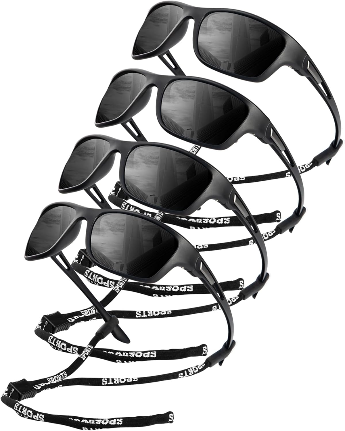 KALIYADI Polarized Sunglasses for Men, Sports Sun Glasses for Driving Cycling Fishing with UV protection