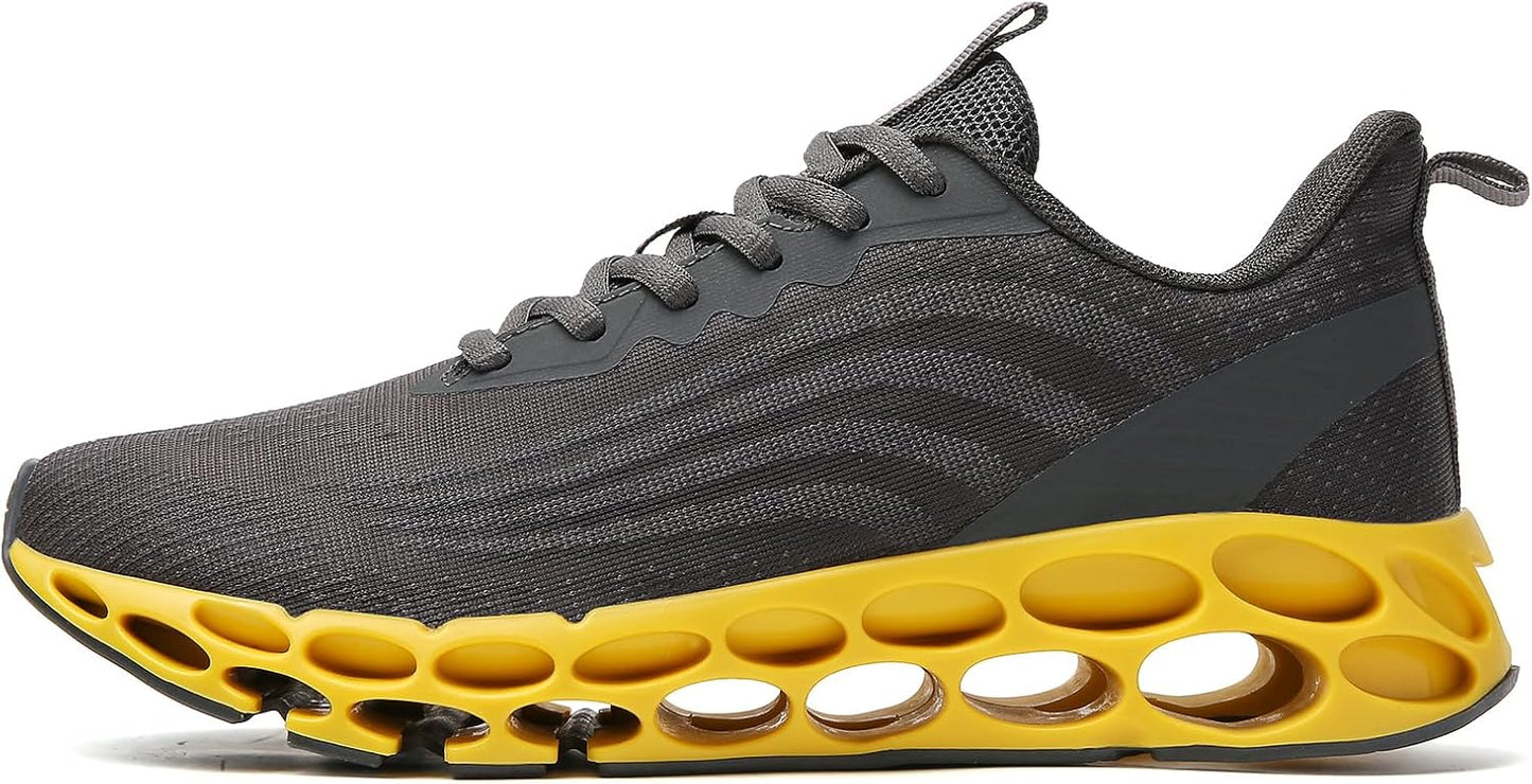 TSIODFO Men Sneakers Fashion Sport Running Athletic Tennis Walking Shoes