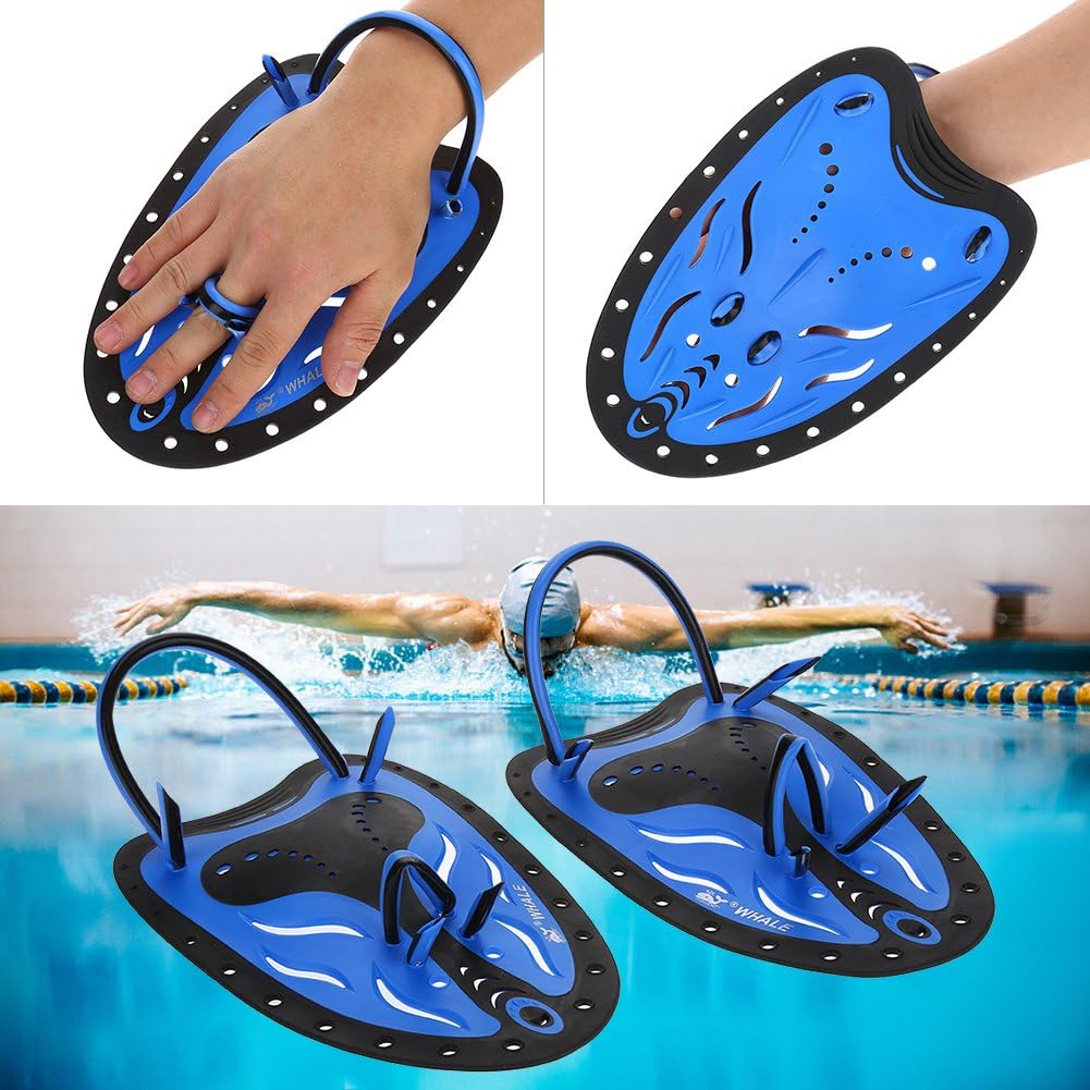 Swim Fins, Adjustable Kids Flippers for Swimming, Professional Swim Hand Paddles, Flat Paddles for Kids, Children, Men, Women