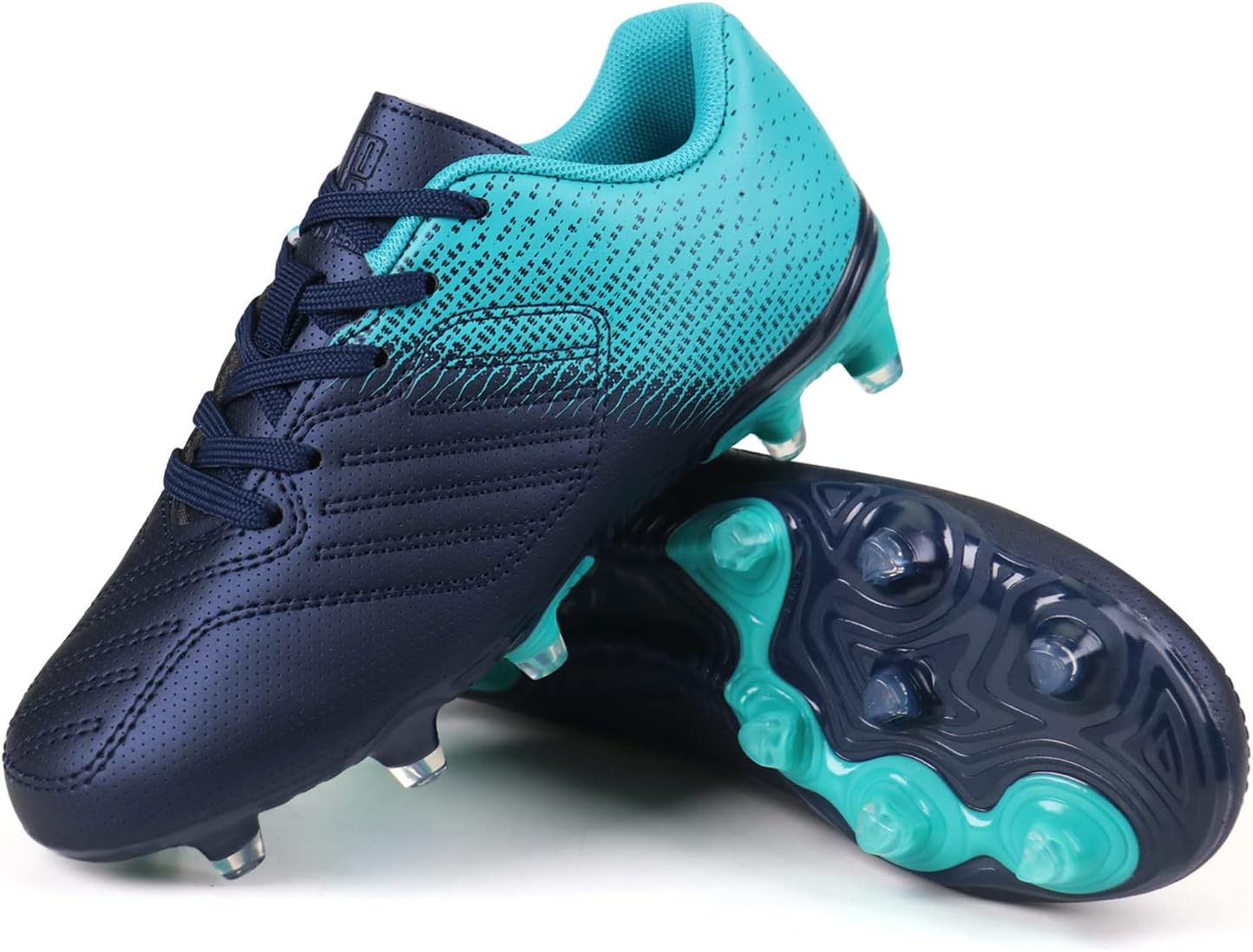 brooman Kids Soccer Cleats Boys Girls Athletic Outdoor Football Shoes