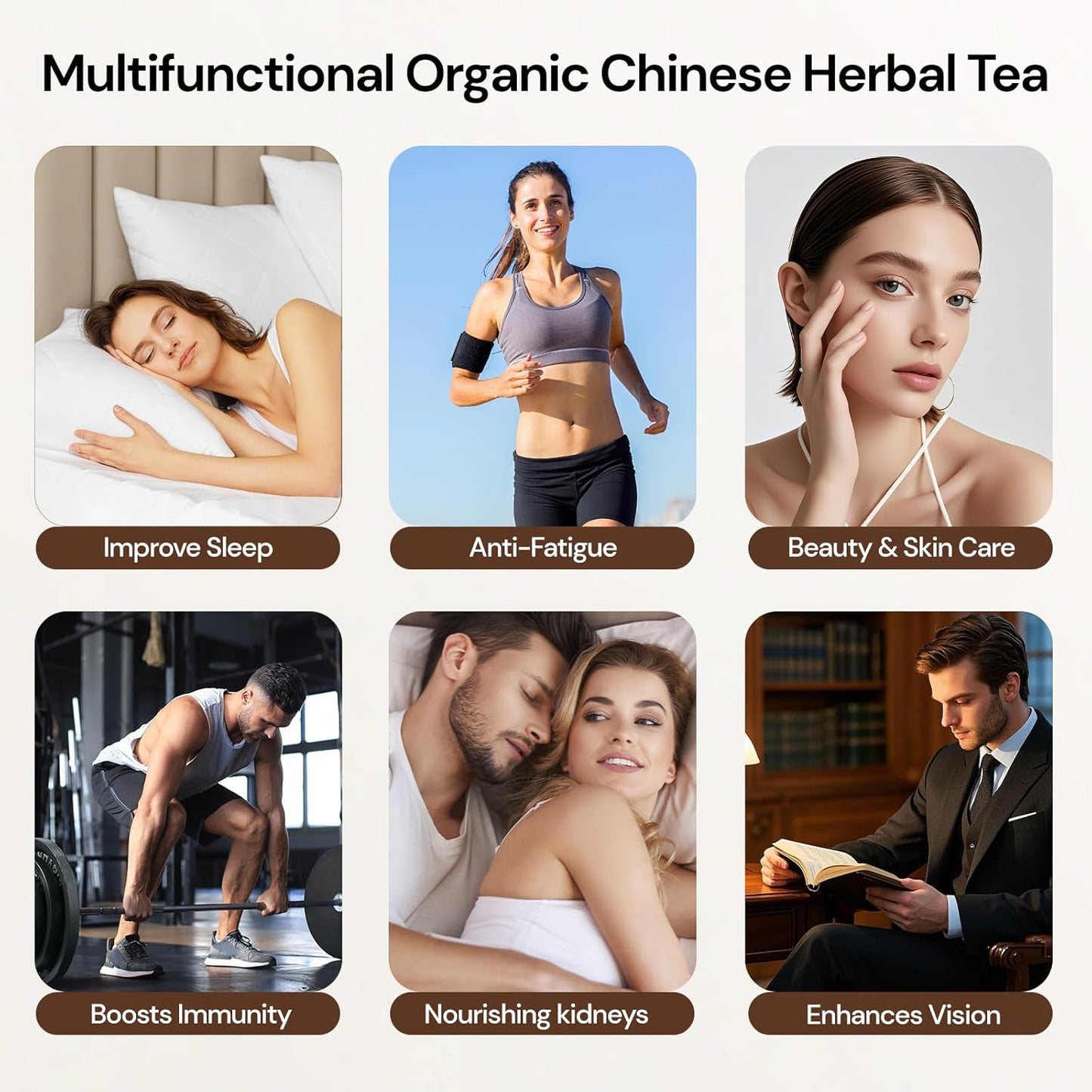 Kidney Tea Formula Ginseng Nine Treasure Tea, Natural Kidney Cleanse Detox & Repair Ginseng & Mulberry Herbal Teabags for Men & Women, 9 Precious Ingredients Formula (2 Pack/50 Bags)