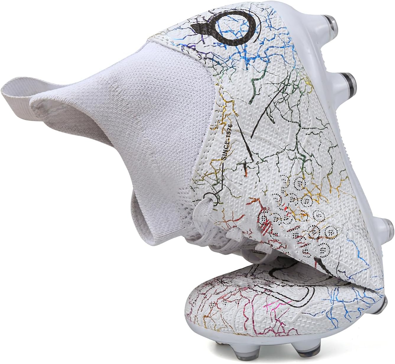 Boys' Soccer Shoes Kids Firm Ground Soccer Cleats Girls Athletic Sneakers Outdoor Turf Football Shoes for Little/Big Kid