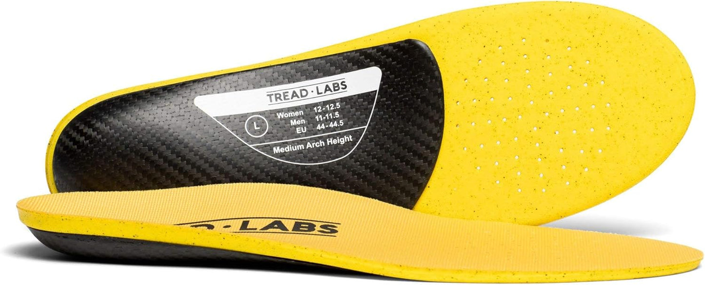 Dash Carbon Fiber Performance Insoles – Add Ultra Firm Orthotic Arch Support to Soccer Cleats, Cycling Shoes and Running Shoes