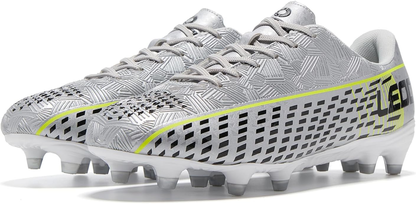 Soccer Cleats for Men's and Women's Outdoor Unisex Football Shoes Firm Rugby Boots