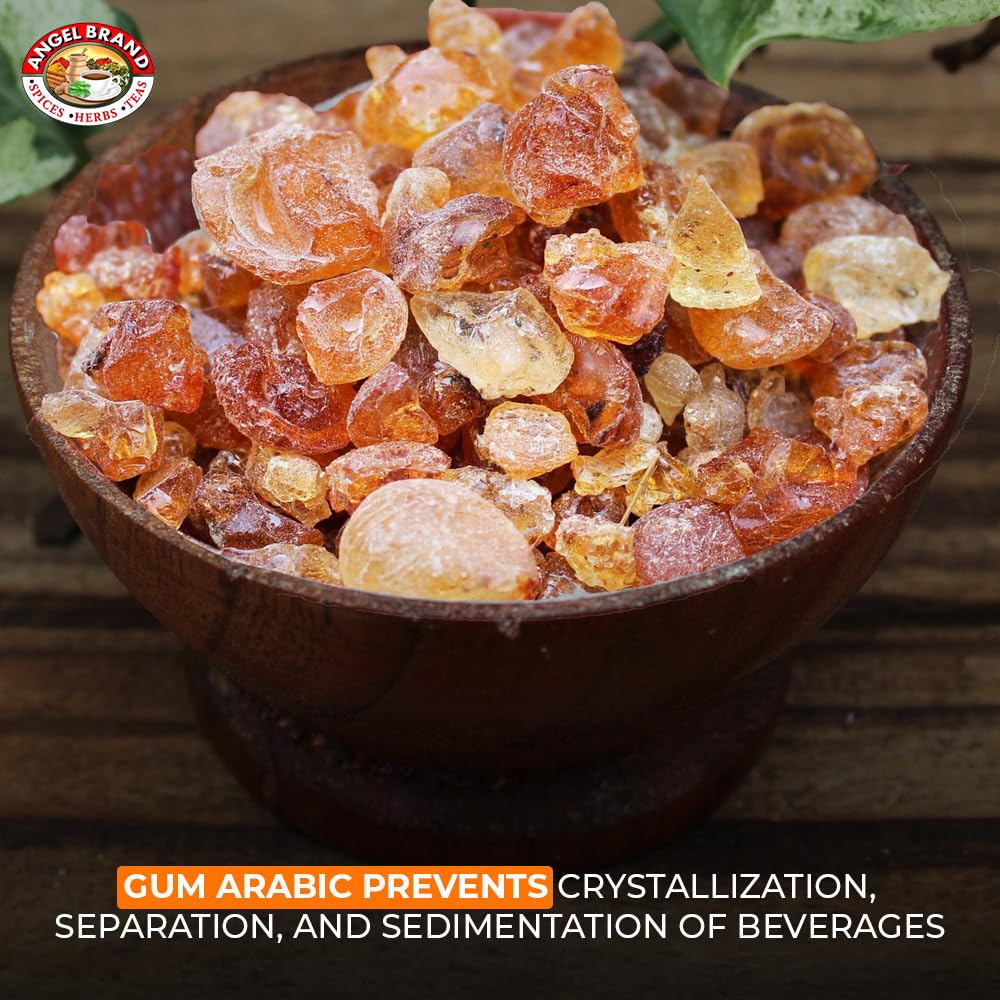 Angel Brand Gum Arabic Spice 1.5 Oz Pouch Pack of 3 - Sourced from the Finest Trees - Enjoy Culinary Creations with Our Premium Gum Arabic