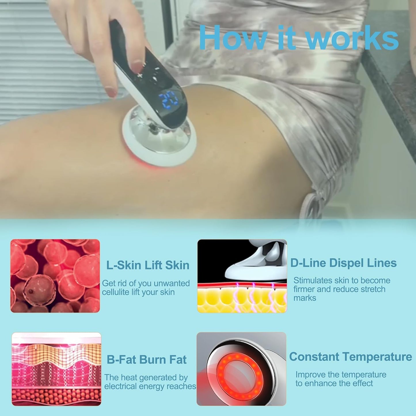 MASIKE Body Machine, Professional Handheld Multifunctional Machine – for Belly, Waist, Arm, Leg, Butt, Ideal Gift for Man&Women