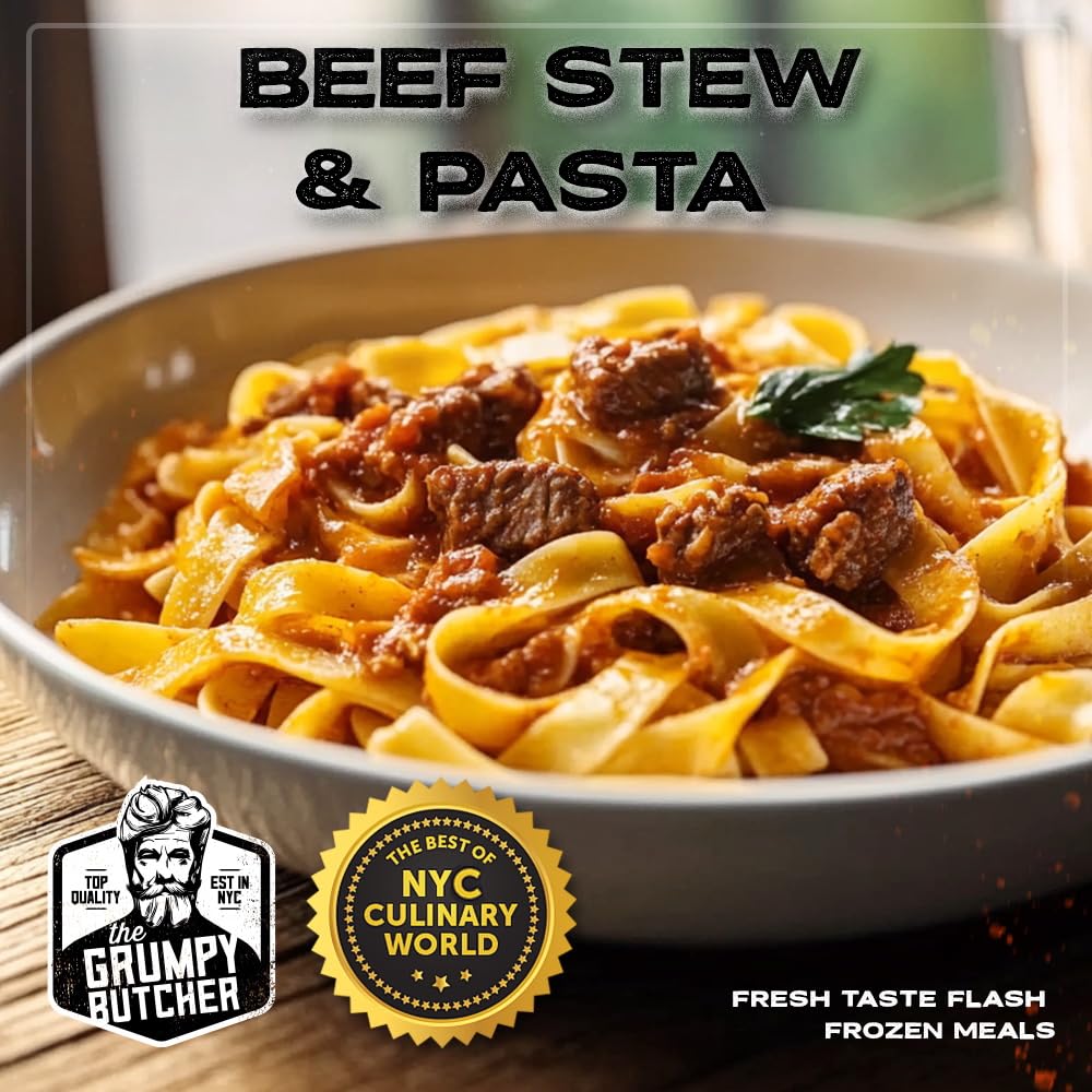 Grumpy Butcher Chef-Crafted Gourmet Meals Sampler: Comfort Classics, 6-pack (10 – 15 oz each) – Premium Prepared Meals & Entrees