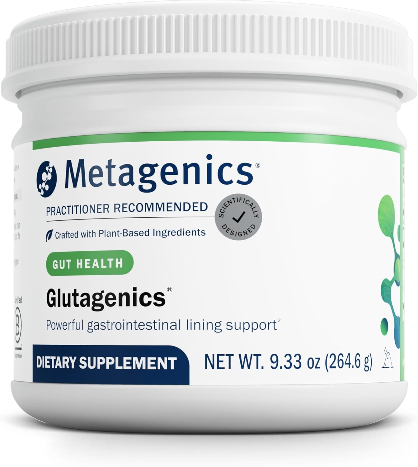 Metagenics Glutagenics - for Immune Support, Gut Health & Proper Digestion* - with L-Glutamine, Aloe Powder & DGL - Amino Acid Supplement for Men & Women - 60 Servings - 9.33 Oz