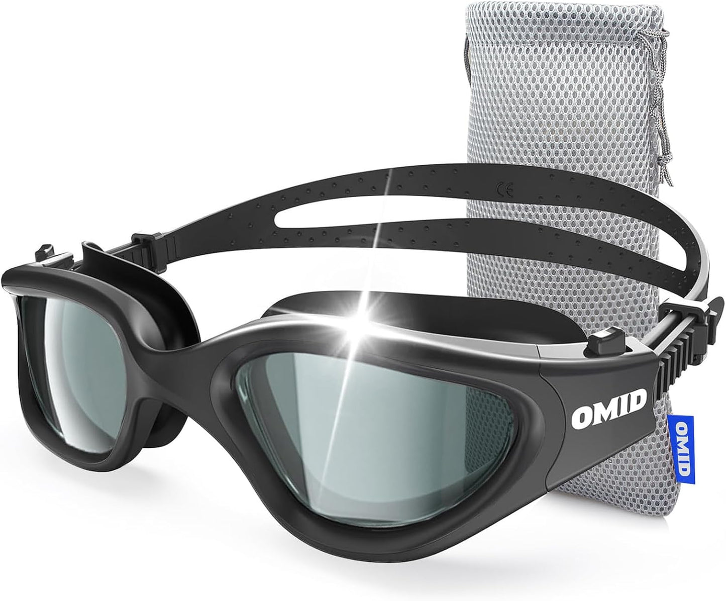 OMID Swim Goggles, P2 Polarized Swimming Goggles for Men Anti-fog Goggles Swimming for Adult Women