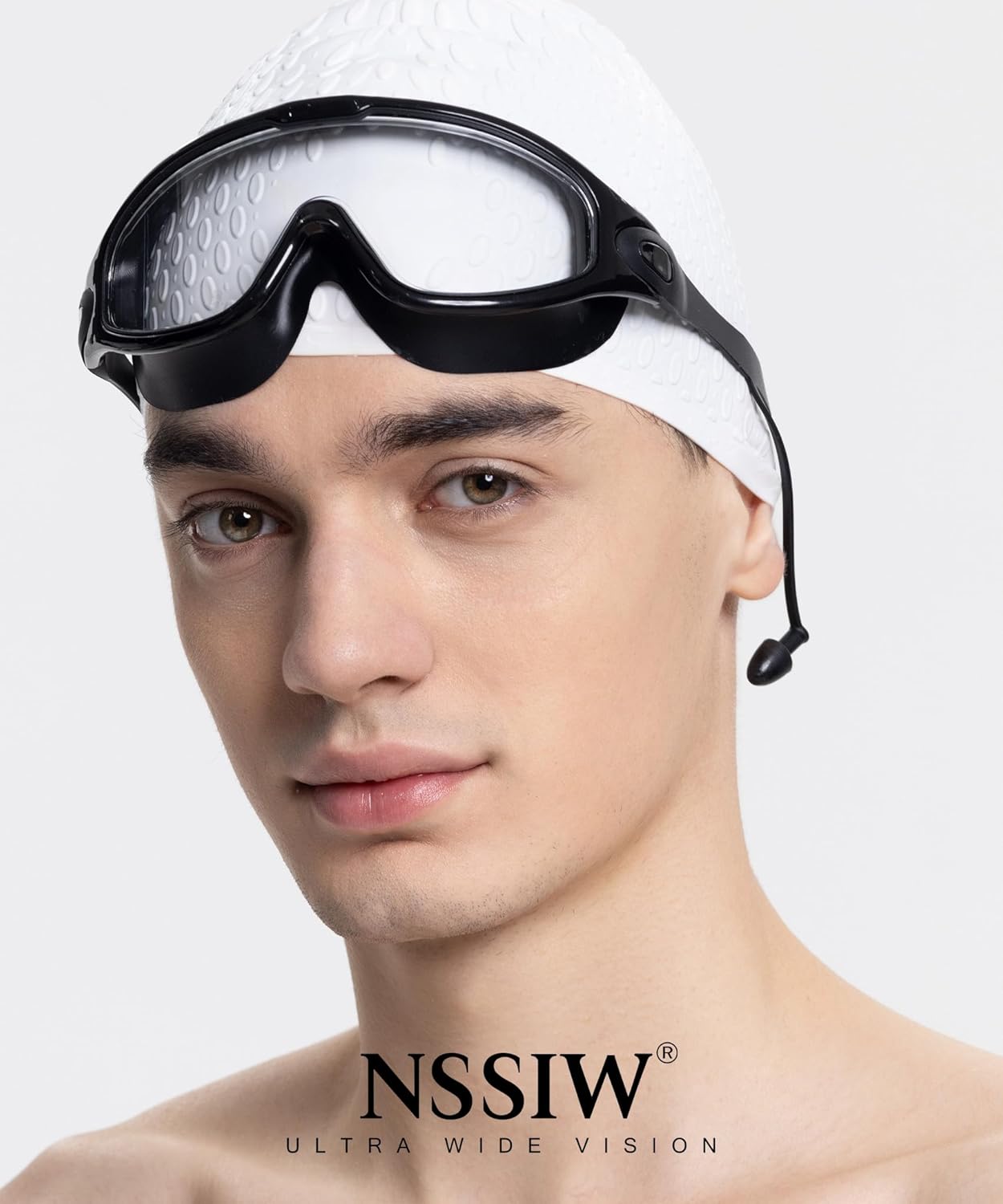 NSSIW Goggles Swimming Adult Swim-Goggles: Wide View with UV400 Protection Anti Fog No Leak for Men and Women 3 Pack