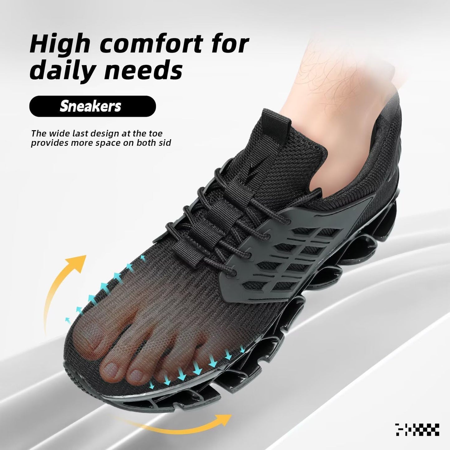Mens Slip on Walking Running Shoes Blade Tennis Casual Fashion Sneakers Comfort Non Slip Work Sport Athletic Trainer