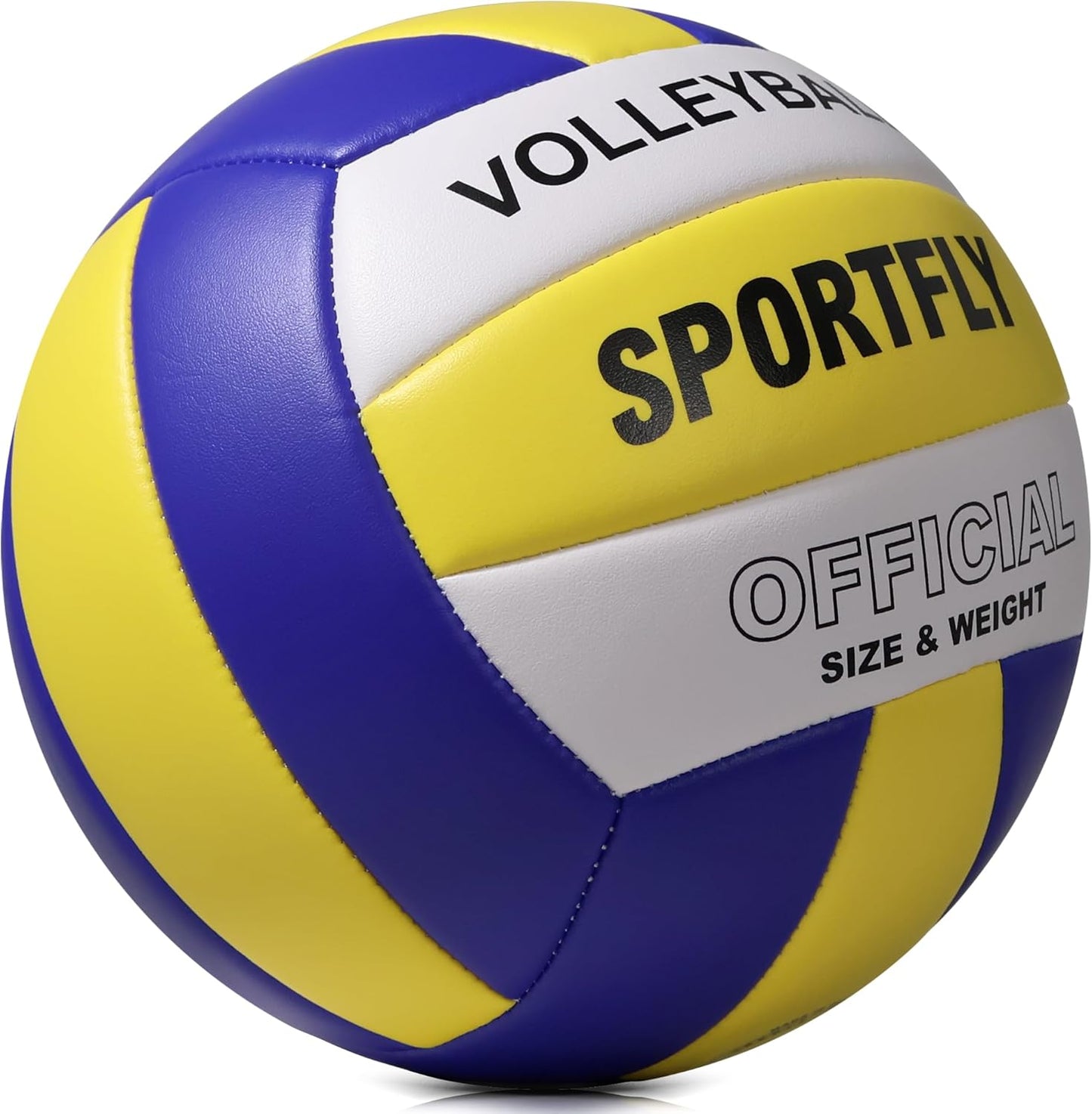 Official Size 5 Volleyball, Soft Indoor Outdoor Volleyball for Game Gym Training Beach Play, 2 Pcs Per Pack with Pump Kit