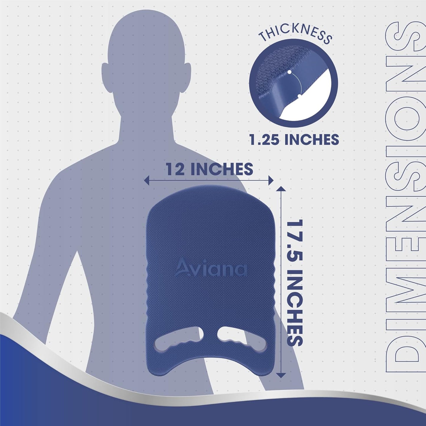 Kickboard Adult & Youth Swim Buoy Aid Leg Kick Exercise Training Float for Swimming Pool or Open Water Foam Equipment | High Buoyancy | Non-Slip | EVA Material & BPA Free