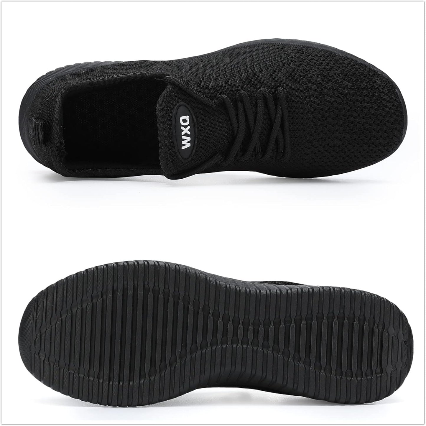 WXQ Men's Running Shoes Comfortable Lightweight Breathable Walking Shoes Mesh Workout Casual Sports Shoes