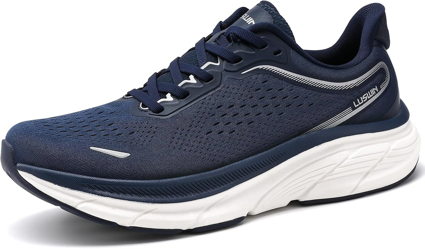 Men's Walking Shoes Lightweight Breathable Cushioning Running Shoes Athletic Tennis Workout Gym Non Slip Comfortable Fashion Sneakers