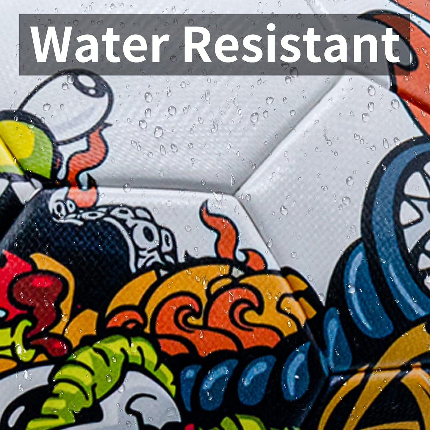 SHOKE Soccer Ball Size 5 Graffiti Cartoon Surface 32 Panels Slip Resistant Recreation Practice Soccer Ball, Outdoor & Indoor Cartoon Soccer Balls for Youth Girl and Adult