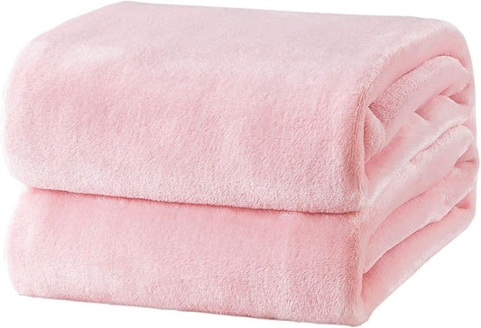 Bedsure Fleece Blankets King Size Pink - Bed Blanket Soft Lightweight Plush Cozy Fuzzy Luxury Microfiber Throws, 108x90 inches