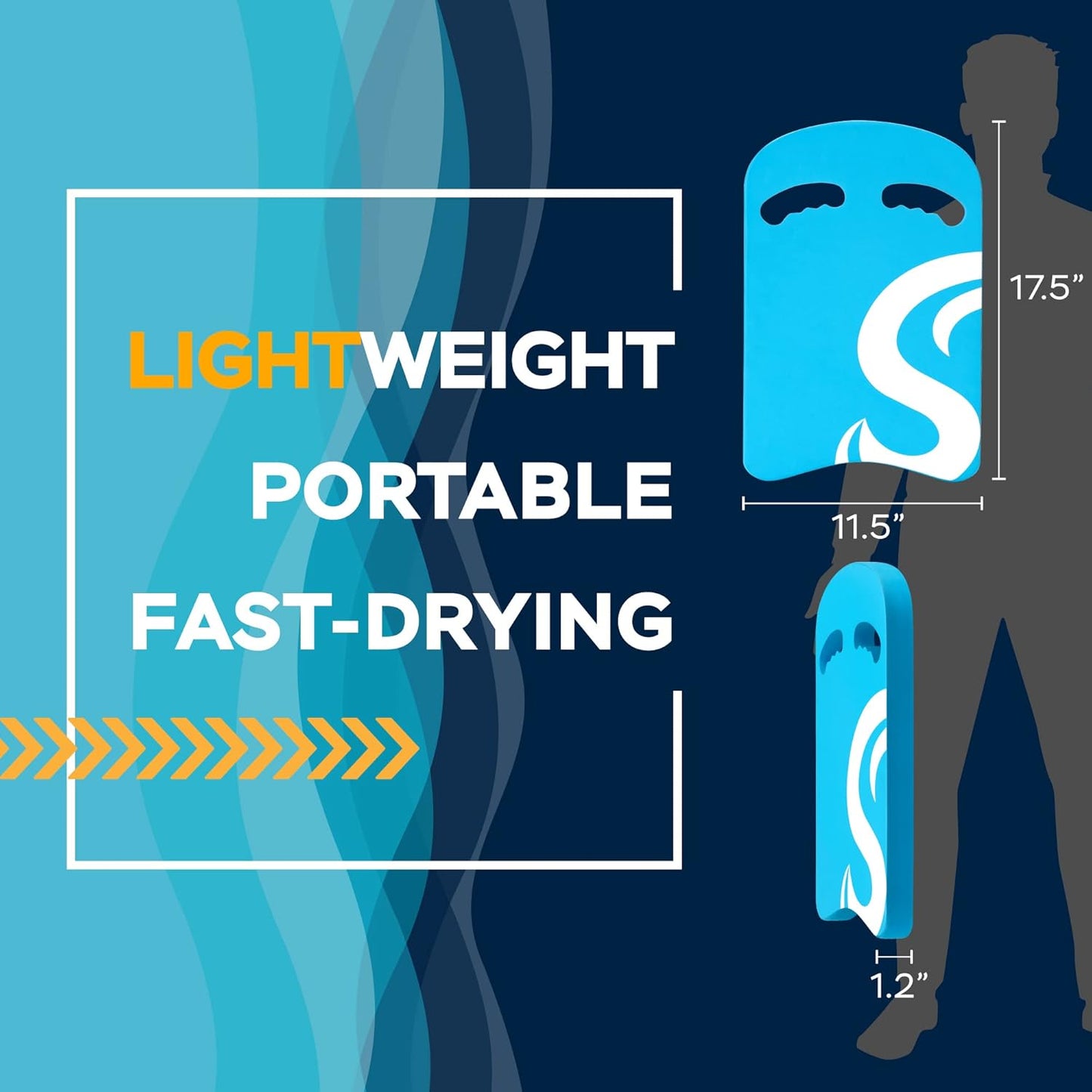 Sunlite Sports Swimming Kickboard - One Size Fits All - A Great Training Aid for Children and Adults