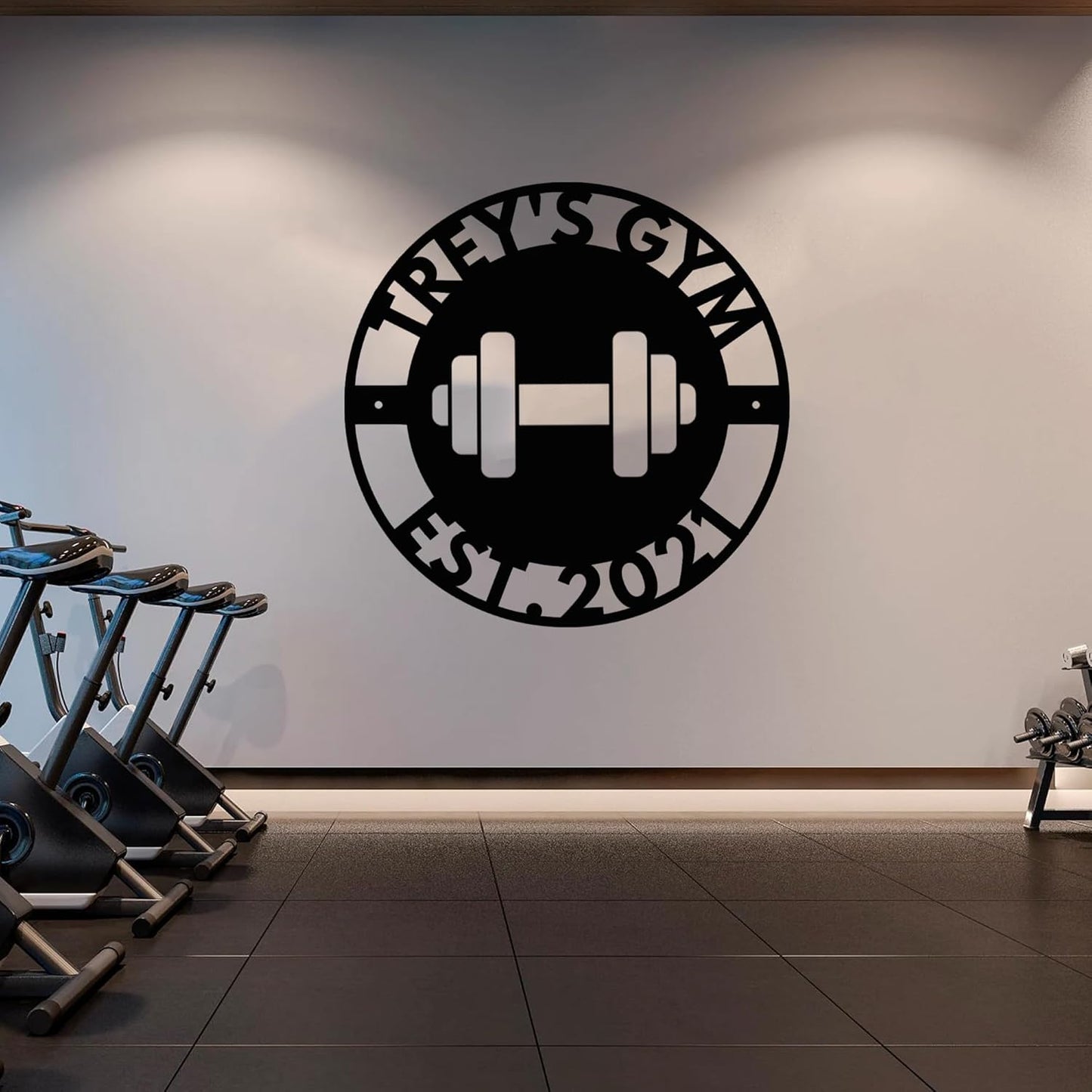 Luxury Personalized Gym Metal Sign, Custom Home Gym Decorations, Gifts for Fitness Lovers, Workout Room Decor, Gym Signs, Christmas Gifts 8